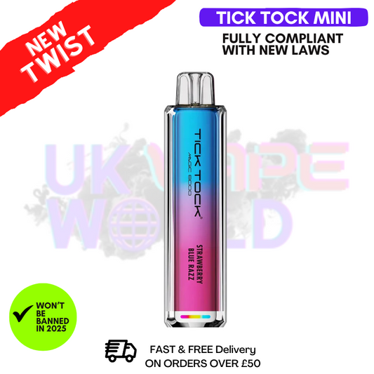 Strawberry Blue Razz Tick Tock Mini 2000 Puff Kit