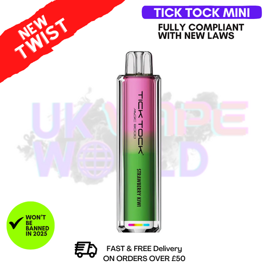 Strawberry Kiwi  Tick Tock Mini 2000 Puff Kit