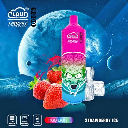 Cloud Multi Flavor 9000 Puffs  5% Rechargeable Cigarettes Vapor Electronic Vapes Pen 18ml for Cigarettes Lovers