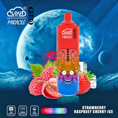 Cloud Multi Flavor 9000 Puffs  650mAh Mesh Coil 18ML  5% Rechargeable E Cigarettes Vapor Electronic Vapes Pen 18ml for Cigarettes Lovers