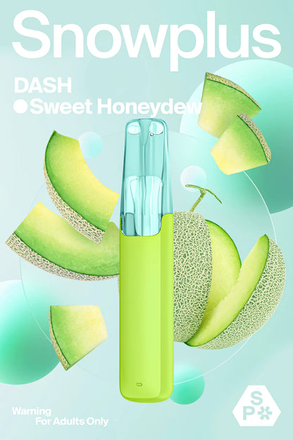 Snowplus DASH 4000 Puffs Disposable Rechargeable with 7.5 mle-liquid volume 100%cobalt battery