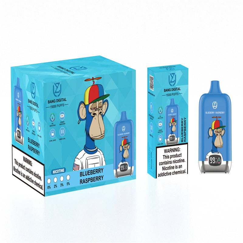 EU Warehouse Original Uzy Bang Digital 15000 Puffs Factory Wholesale Price Disposable Vaporizer Vape Pen Kit