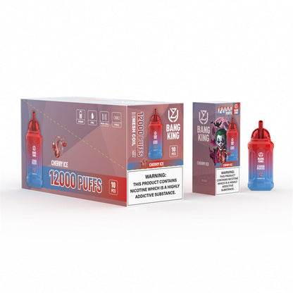 2024 NEW UZY Bang King 12000 Puffs 0% 2% 3% 5% Nicotine Rechargeable Disposable Pod 23ml Pre-filled E-juice