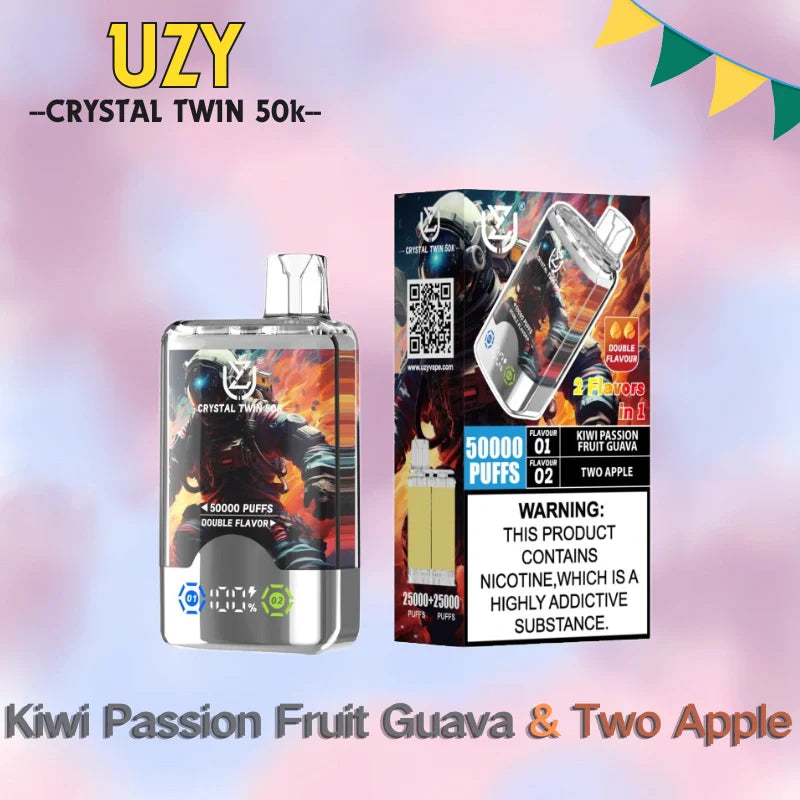 UZY Crystal Twin 50K Dual Flavors High Repurchase Rate Special Offer