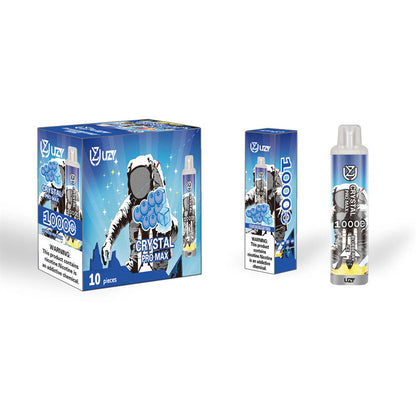 UZY Crystal Pro Max 10k Puffs Germany Tornado Bang King 10000 Uzy 13K EU 12000 12K Puffs Max 20000 Grape Crystal Waspe Wholesale I Vape