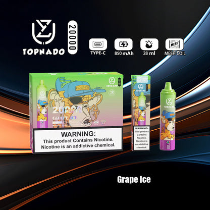 Uzy Tornado 20000 Puffs Disposable Vape Puff 20k Electronic Cigs 20k 12 Flavors