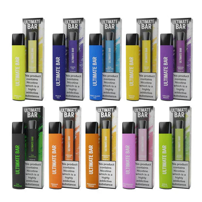 Ultimate Bar 600 Puffs Disposable Vape Kit 550mAh battery