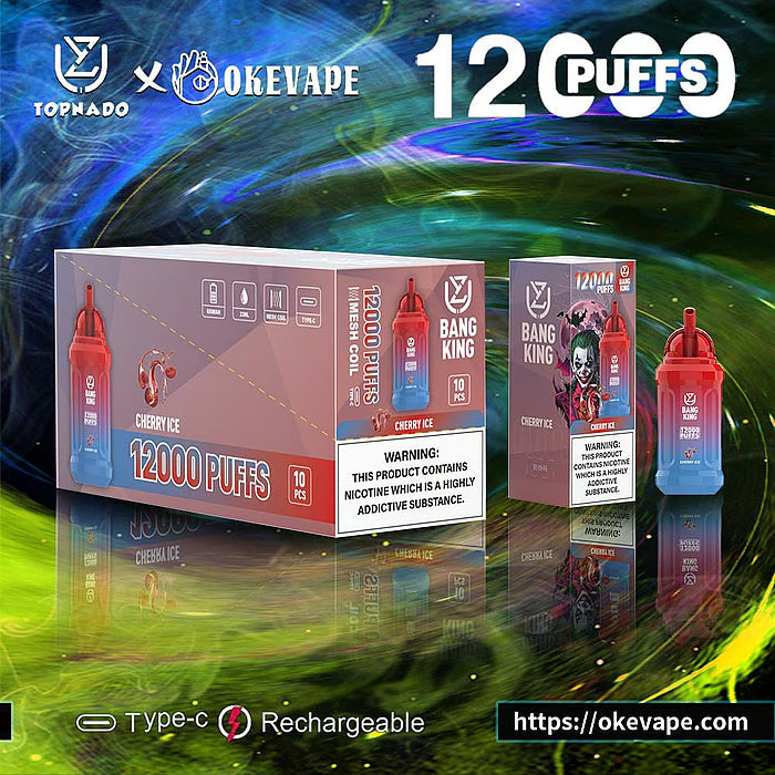 UZY Bang King 12000 Puffs 0% 2% 3% 5% Nicotine  Disposable Pod 14 Flavors