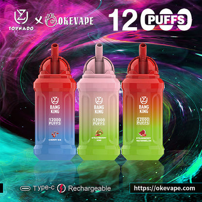 UZY Bang King 12000 Puffs 0% 2% 3% 5% Nicotine  Disposable Pod 14 Flavors