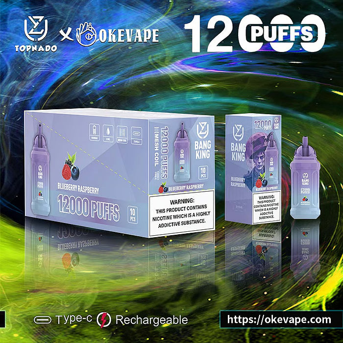 UZY Bang King 12000 Puffs 0% 2% 3% 5% Nicotine  Disposable Pod 14 Flavors