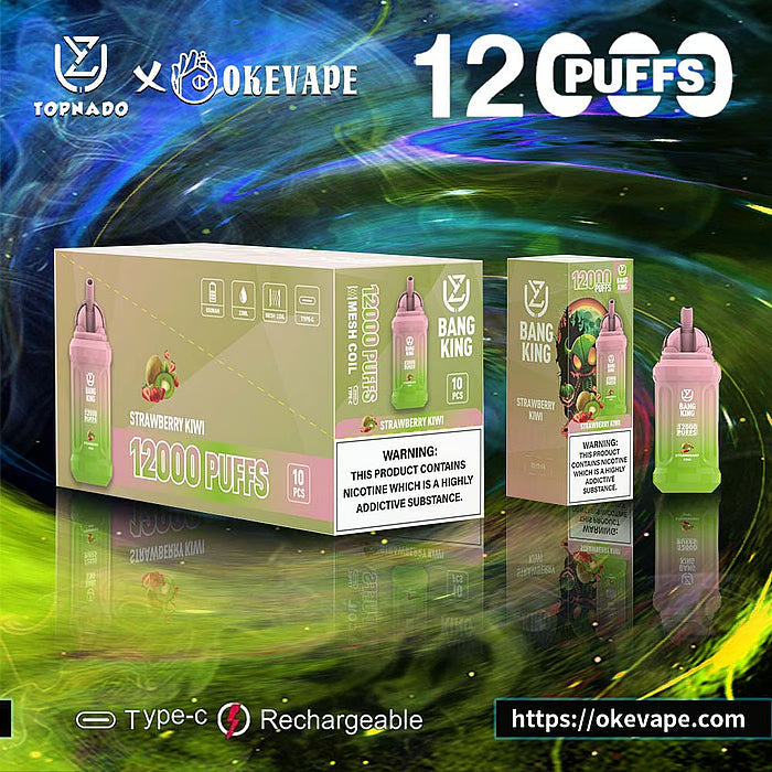 UZY Bang King 12000 Puffs 0% 2% 3% 5% Nicotine  Disposable Pod 14 Flavors