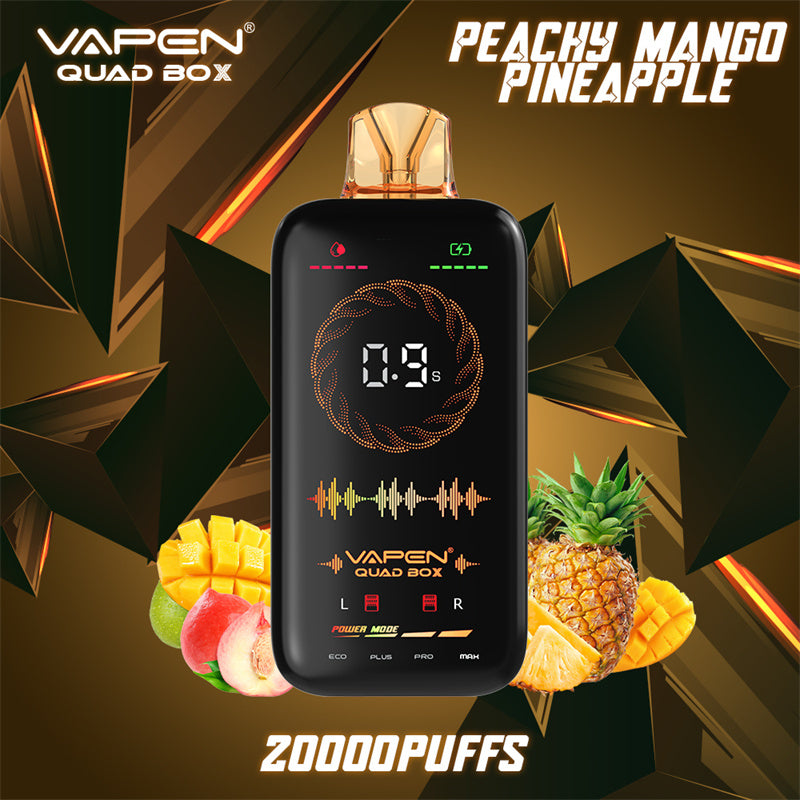 Local Warehouse Free Shipping Vapen Quad Box 20000 Puff Digital Box 20K Display New Style 20000 Puff Vape Vapes Germany