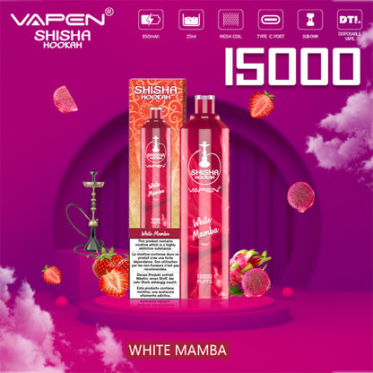 EU Warehouse VAPEN Shisha Hookah DTL 15000Puffs Disposable Vape JNR Flavors 15K Puff Vapes