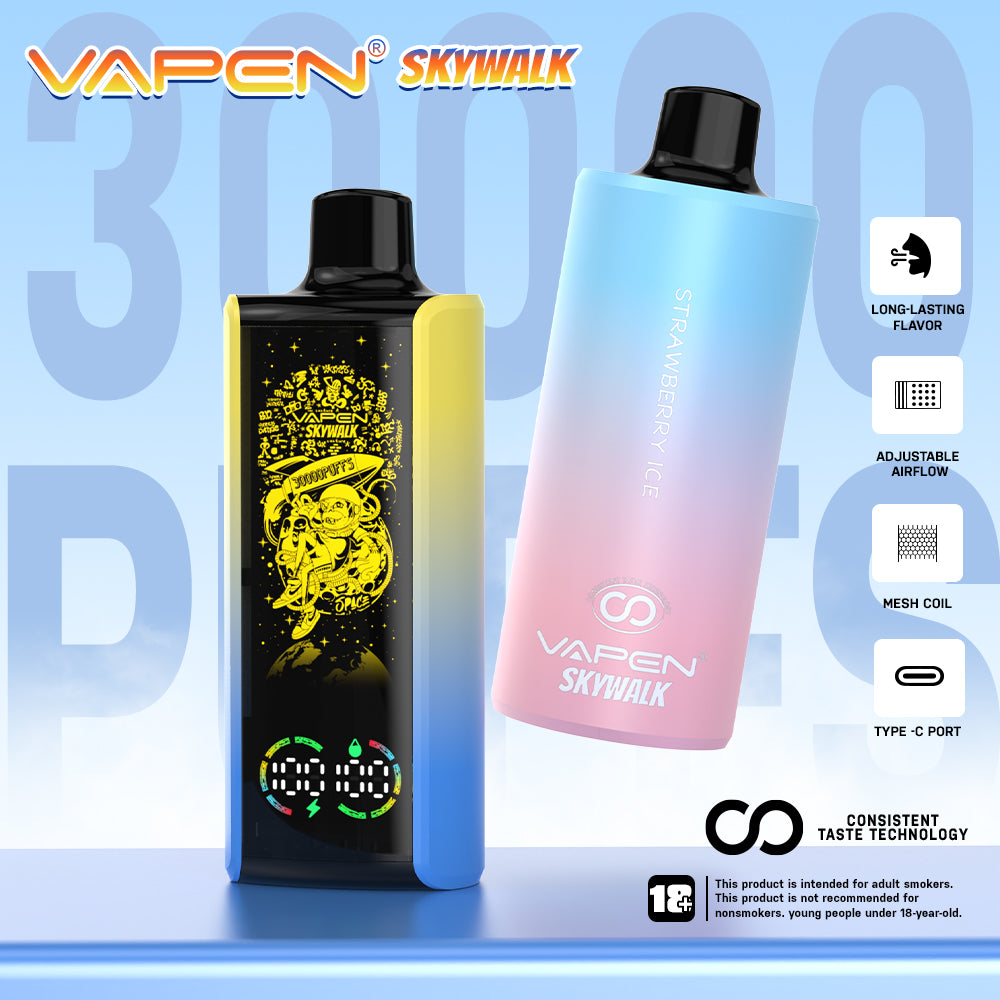 Wholesale Factory VAPEN SKYWALK 30000 Puffs Snowwolf Cheap Disposable E Vaper Pen Kit Pod  Rechargeable Wape Vaping Randm Electronic Empty I Vape Price