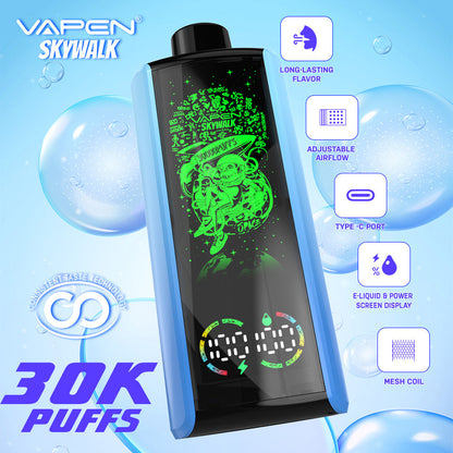 Wholesale Factory VAPEN SKYWALK 30000 Puffs Snowwolf Cheap Disposable E Vaper Pen Kit Pod  Rechargeable Wape Vaping Randm Electronic Empty I Vape Price