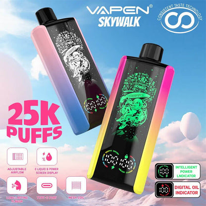 VAPEN Skywalk 25000 Puffs Vape - 30ml E-liquid, 2%-5% Nicotine, 15 Flavors