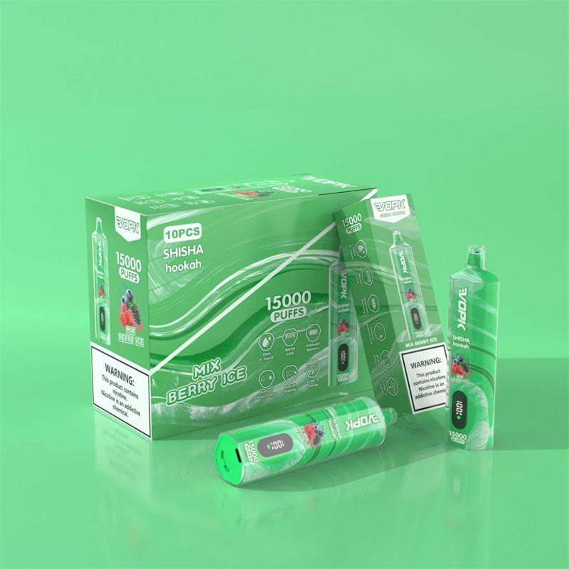 Vopk Shisha Hookah 15000 Puffs disposable vape Electronic Cigarette with Screen display