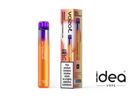 Vozol Neon 800 Vape-550mAh Battery, Multiple Nicotine 12 Flavors