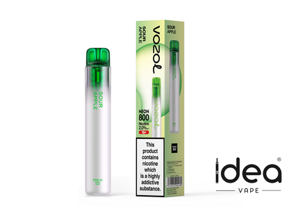 Vozol Neon 800 Vape-550mAh Battery, Multiple Nicotine 12 Flavors