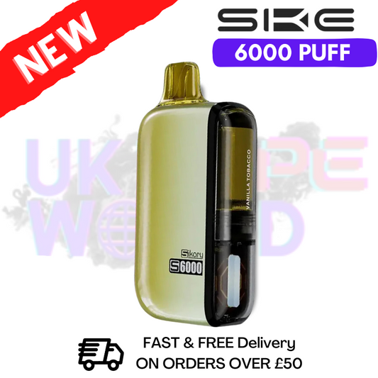 Vanilla Tobacco SKE SIKARY 6000 PUFF 6K Disposable Kit