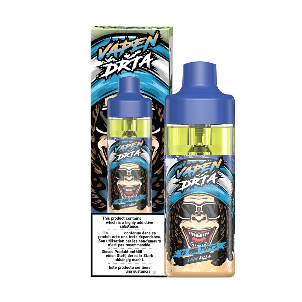 VAPEN DRTA 12000 Puff OCS Refillable NO Leaking RGB Light Open System Vape Germany Wholesale Disposable 12k Tornado