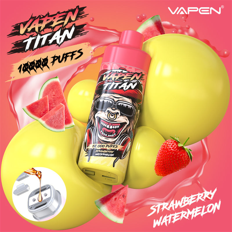 Vapen Titan 10000 Puff 10k Refillable Disposable Electronic Cigarette Vapes Eu Warehouse Vs Razz Bar 12k