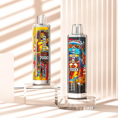 VAPME CRYSTAL 7000 PUFF Disposable Vape 14ML  650mAh 30 Flavors In Sales.