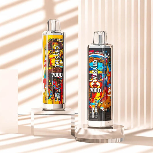 VAPME CRYSTAL 7000 PUFF Disposable Vape 14ML  650mAh 30 Flavors In Sales.
