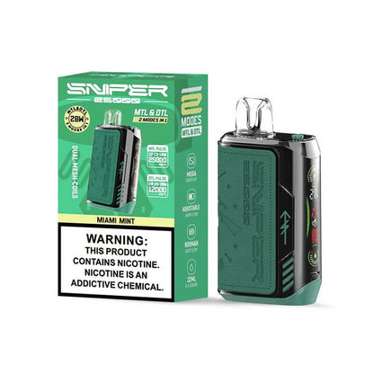 Vapmod Sniper 25000 Puffs Vape - 20ml E-liquid, 5% Nicotine, 12 Flavors