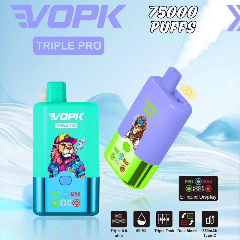 VOPK Triple Pro 75000 Puffs Best Value Bulk Sale