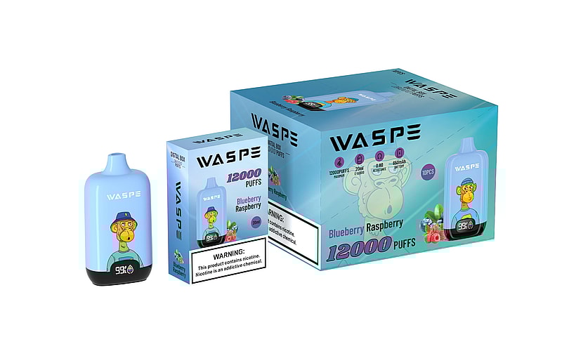 WASPE 12000 Puffs Digital Box Disposable Vape Popularity Cigarette Pod