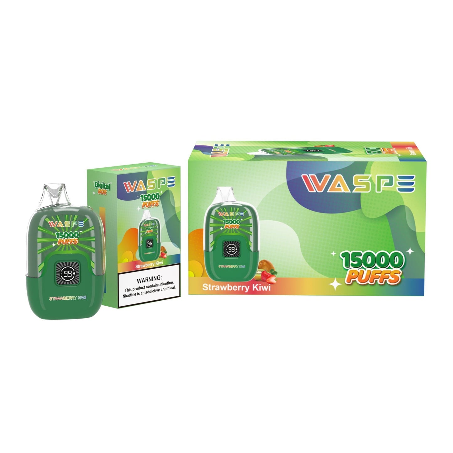 WASPE Digital Box 15000 Puffs Disposable Vape Popularity Cigarette Pod