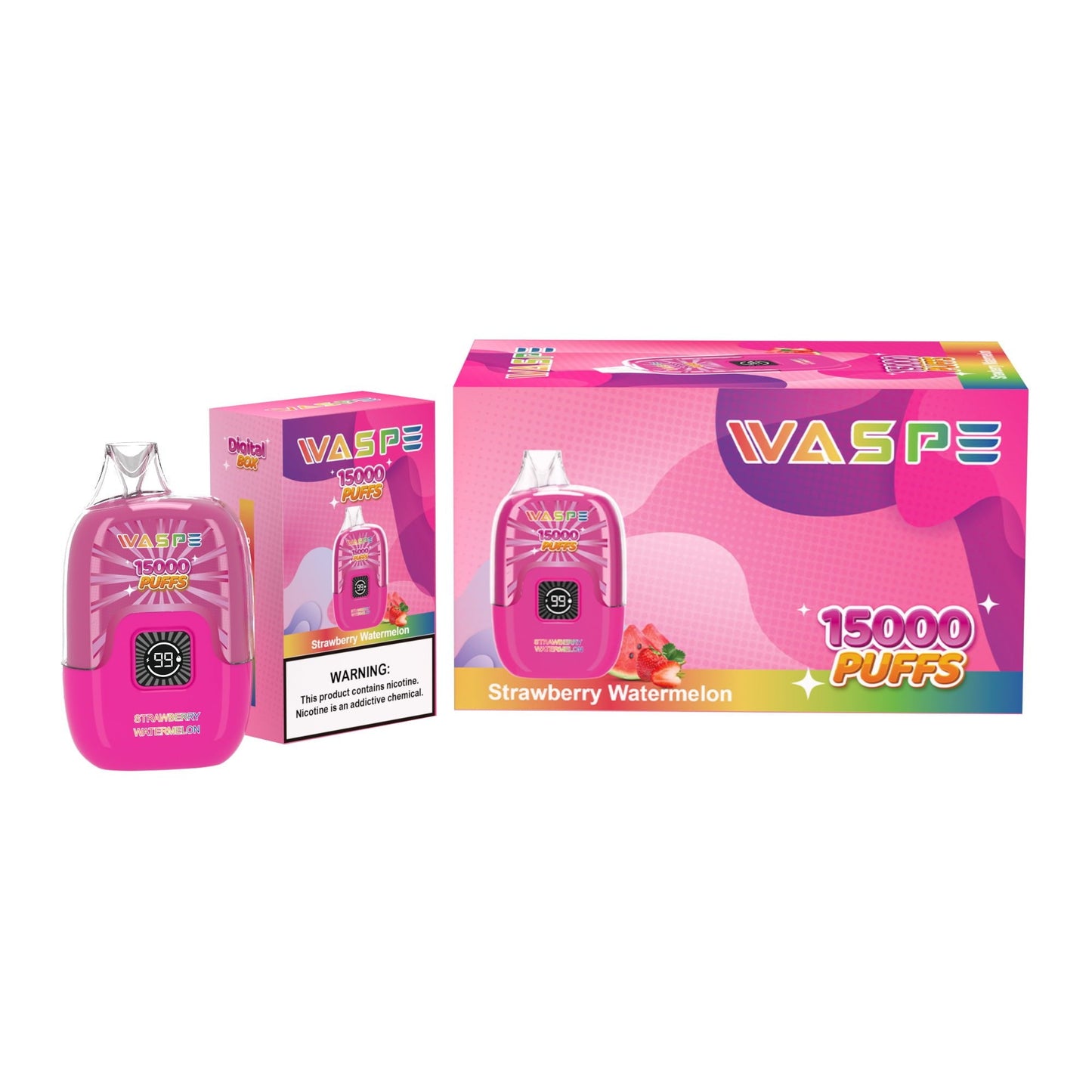 WASPE Digital Box 15000 Puffs Disposable Vape Popularity Cigarette Pod
