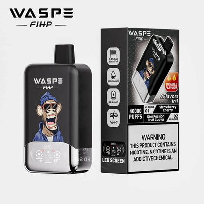 WASPE Fihp 40000 Puffs Disposable Vape - 36ml E-Liquid, 850mAh Battery 16 Flavors