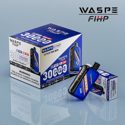 Waspe FIHP 30K Puffs Disposable Vape – LED Display, Adjustable Airflow, Dual Mesh Coils