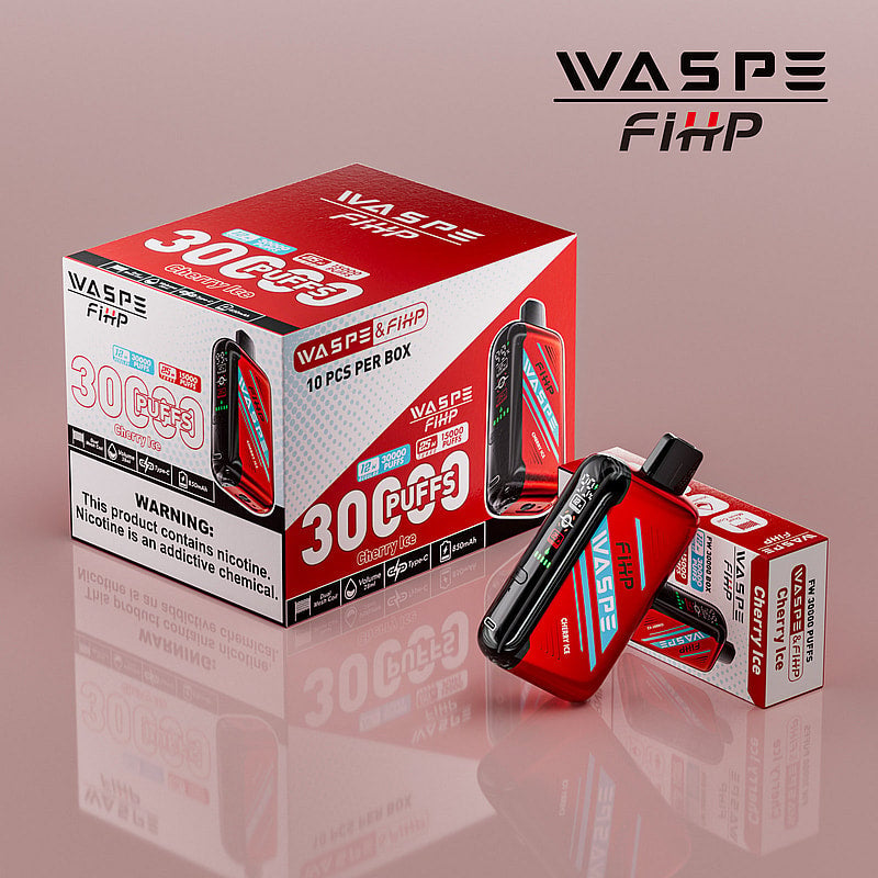 Waspe FIHP 30K Puffs Disposable Vape – LED Display, Adjustable Airflow, Dual Mesh Coils