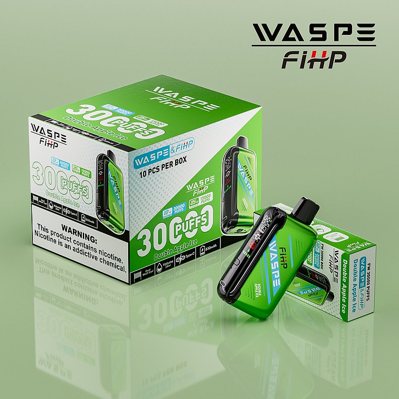 Waspe FIHP 30K Puffs Disposable Vape – LED Display, Adjustable Airflow, Dual Mesh Coils