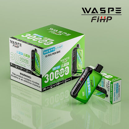 Waspe FIHP 30K Puffs Disposable Vape – LED Display, Adjustable Airflow, Dual Mesh Coils
