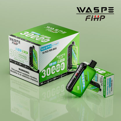 Waspe FIHP 30K Puffs Disposable Vape – LED Display, Adjustable Airflow, Dual Mesh Coils