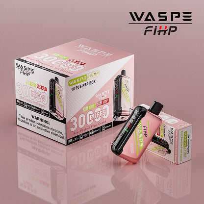 Waspe FIHP 30K Puffs Disposable Vape – LED Display, Adjustable Airflow, Dual Mesh Coils