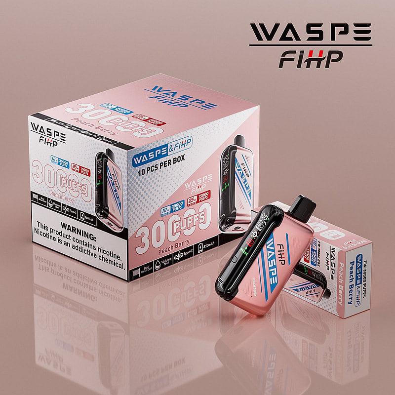 Waspe FIHP 30K Puffs Disposable Vape – LED Display, Adjustable Airflow, Dual Mesh Coils