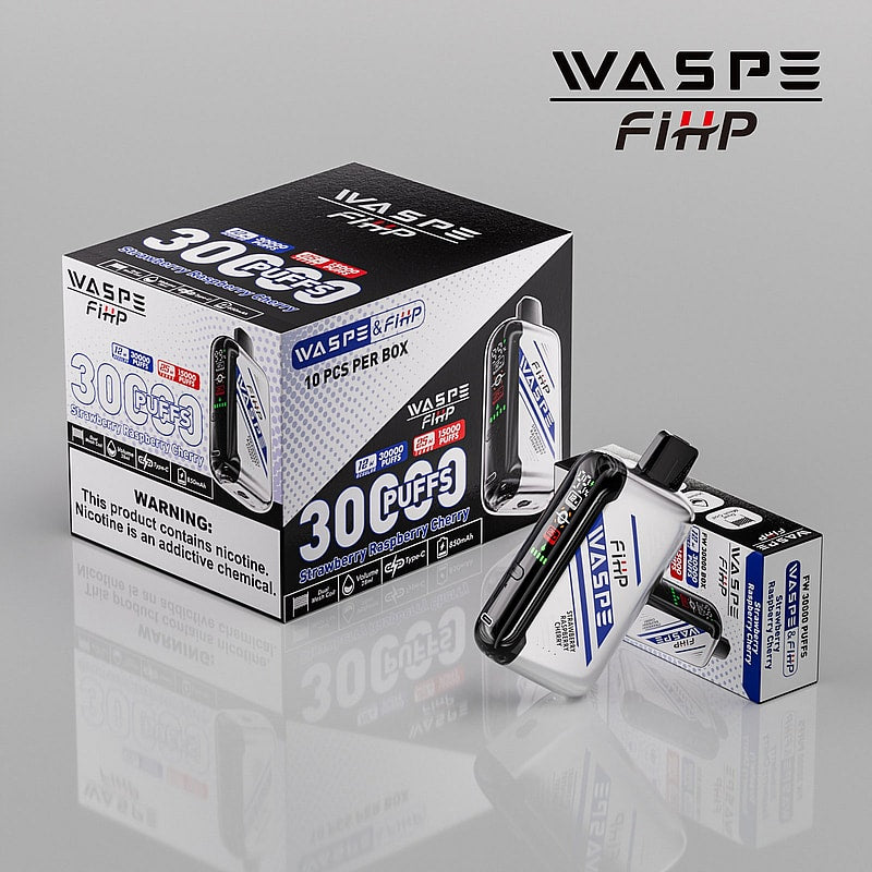 Waspe FIHP 30K Puffs Disposable Vape – LED Display, Adjustable Airflow, Dual Mesh Coils