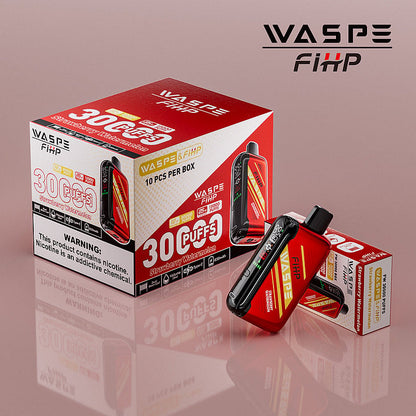Waspe FIHP 30K Puffs Disposable Vape – LED Display, Adjustable Airflow, Dual Mesh Coils
