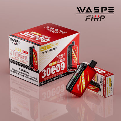Waspe FIHP 30K Puffs Disposable Vape – LED Display, Adjustable Airflow, Dual Mesh Coils