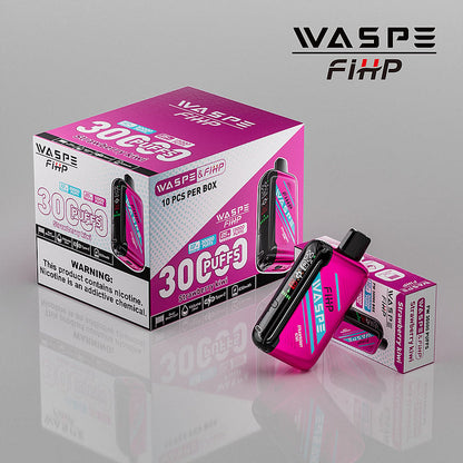 Waspe FIHP 30K Puffs Disposable Vape – LED Display, Adjustable Airflow, Dual Mesh Coils
