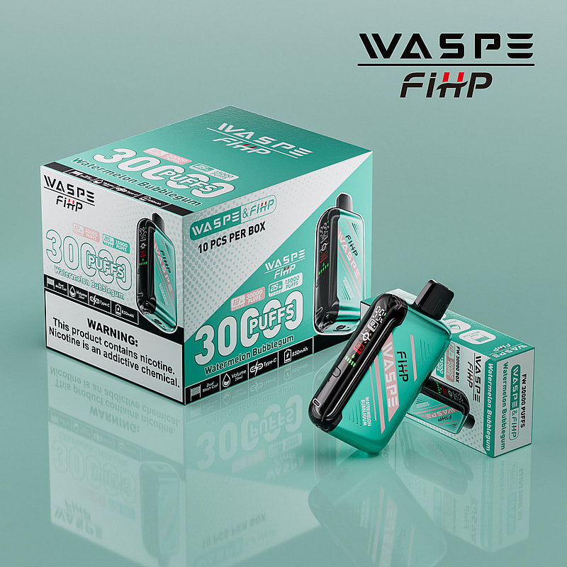 Waspe FIHP 30K Puffs Disposable Vape – LED Display, Adjustable Airflow, Dual Mesh Coils