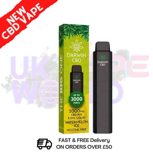 Watermelon Ice Dawin CBD Disposable Vape 3000 Puffs | 2000MG