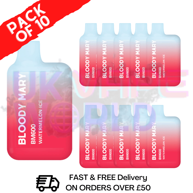 Watermelon ICE - Bloody Mary 600Puff Box of 10