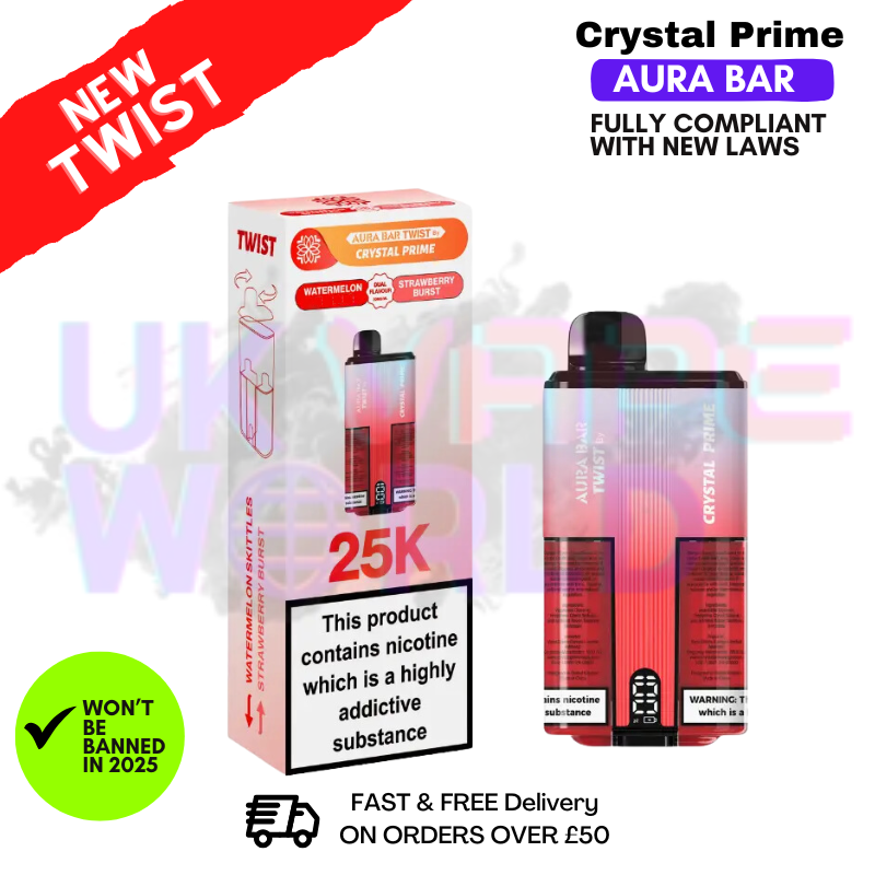 Watermelon Rainbow Crystal Prime 25K Puff Kit