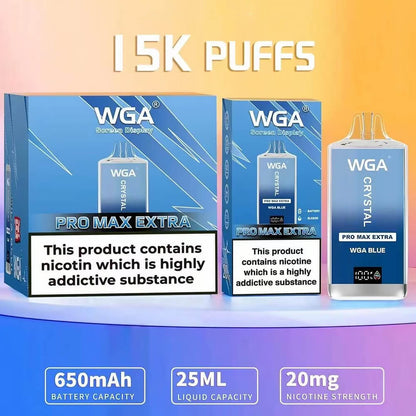 WGA Crystal PRO MAX EXTRA 15000 puffs Disposable Vape In Sales